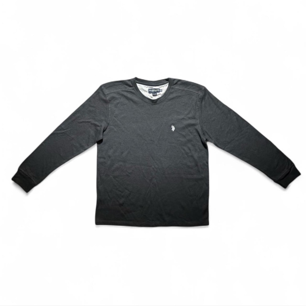 Men's Dark Gray Long Sleeve Shirt